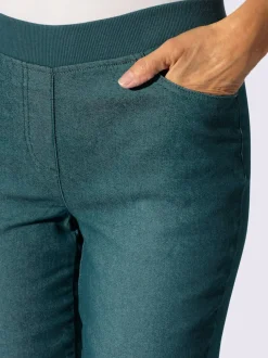 Jean femme confortable avec ceinture élastique