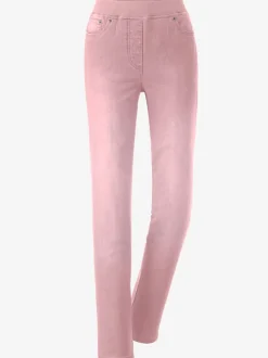 Jean femme confortable avec ceinture élastique