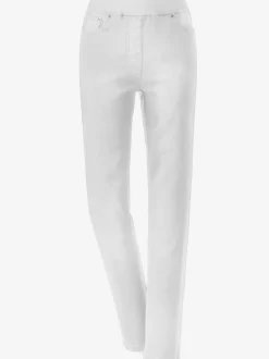 Jean femme confortable avec ceinture élastique