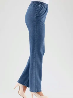 Jean léger qualité coton ceinture élastique