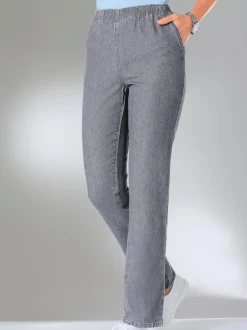 Jean léger qualité coton ceinture élastique