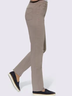 Jean 5 poches ceinture élastique latérale