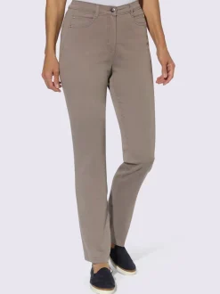 Jean 5 poches ceinture élastique latérale