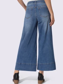 Jean 5 poches jambes larges mode