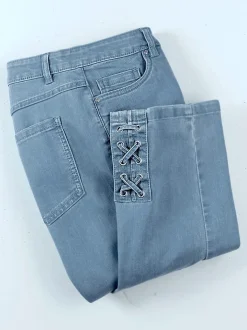 Jean 3/4 qualité coton doux sur la peau