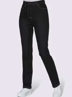 Jean taille haute ceinture élastique intérieure confortable.