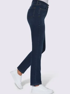 Jean taille haute ceinture élastique intérieure confortable.