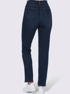 Jean taille haute ceinture élastique intérieure confortable.