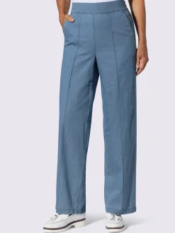 Jean taille haute qualité coton doux sur la peau