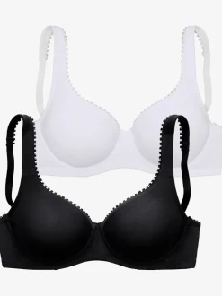 Joli soutien-gorge spécial t-shirt avec superbe petite bordure décorative à l'encolure