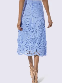 Jupe en dentelle doublure en viscose de qualité