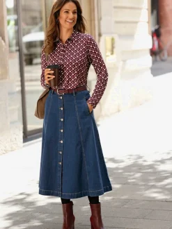Jupe en jean qualité coton