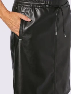 Jupe en synthétique ceinture élastique, coulisse et lien à nouer