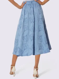Jupe à panneaux lyocell (tencel)