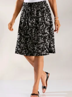Jupe tissée pure viscose