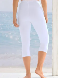 legging court avec ceinture élastique et style plage