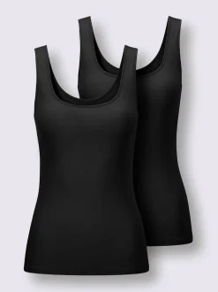 Lot 2 débardeurs confortables unis sans coutures