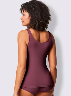 Lot 2 débardeurs confortables unis sans coutures