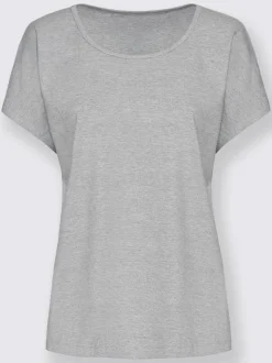 Lot 2 t-shirts unis basiques col rond manches courtes
