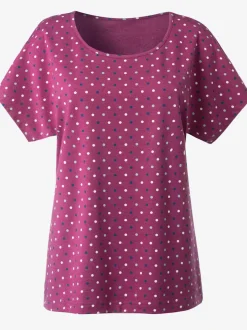 Lot 2 t-shirts unis basiques col rond manches courtes