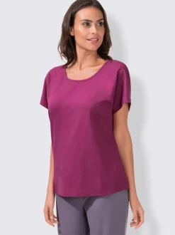 Lot 2 t-shirts unis basiques col rond manches courtes