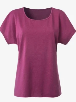 Lot 2 t-shirts unis basiques col rond manches courtes