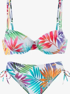 Maillot de bain à armatures imprimé feuilles tendance