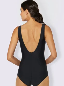 Maillot de bain femme fronce à l'encolure