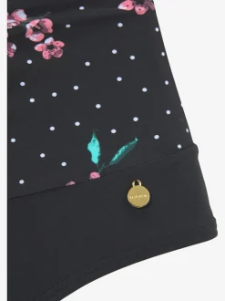 Maillot de bain imprimé tendance avec fleurs et petits pois