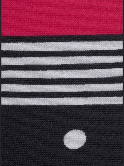 Maillot de bain élégant mélange de rayures et pois