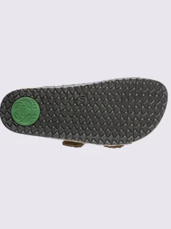 Mules cuir vachette gaufré