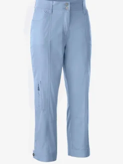 Pantacourt casual longueur mollet avec poches et tissu extensible