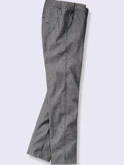 Pantalon chino motif sergé
