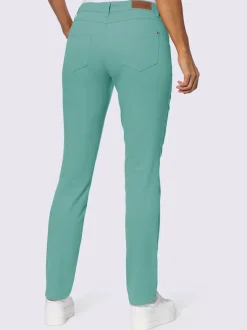 Pantalon coton à 5 poches et passants