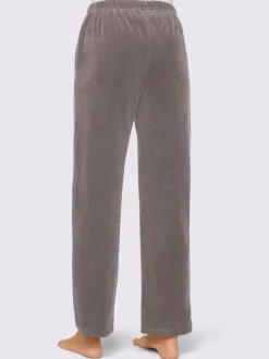 Pantalon décontracté effet velours