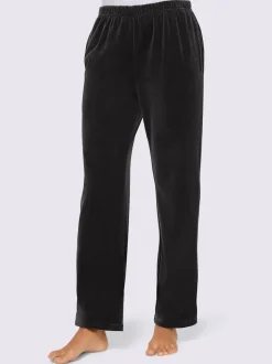 Pantalon décontracté effet velours
