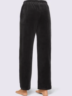Pantalon décontracté effet velours