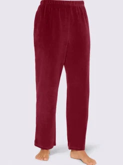 Pantalon décontracté effet velours