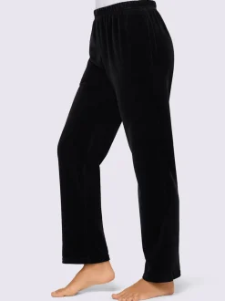 Pantalon décontracté effet velours