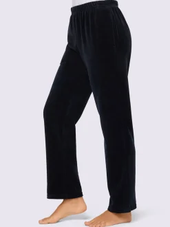 Pantalon décontracté effet velours