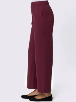 Pantalon de loisirs à ceinture élastique et jambes larges