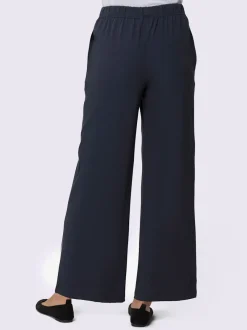 Pantalon de loisirs à ceinture élastique et jambes larges