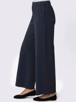 Pantalon de loisirs à ceinture élastique et jambes larges