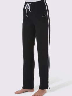 Pantalon de loisirs à cordon à nouer gratté et passepoil latéral