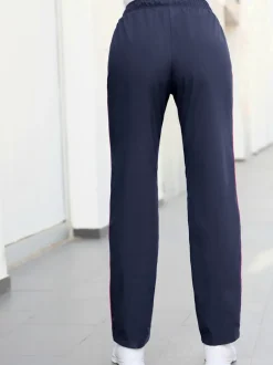 Pantalon de loisirs empiècements latéraux contrastés