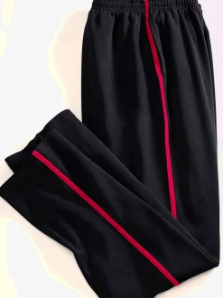 Pantalon de loisirs passepoil contrasté