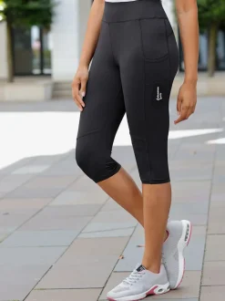 Pantalon de sport legging à logo imprimé et taille élastiquée