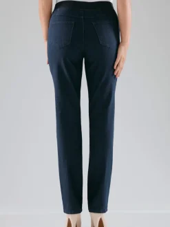 Pantalon droit classique avec ceinture élastique