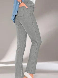 Pantalon droit classique avec ceinture élastique