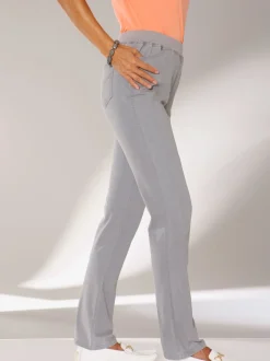 Pantalon droit classique avec ceinture élastique